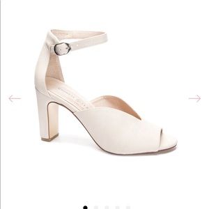 Ecru colored Starley Peep Toe Heel by Chinese Laundry size 8